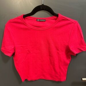 Zara cropped tee